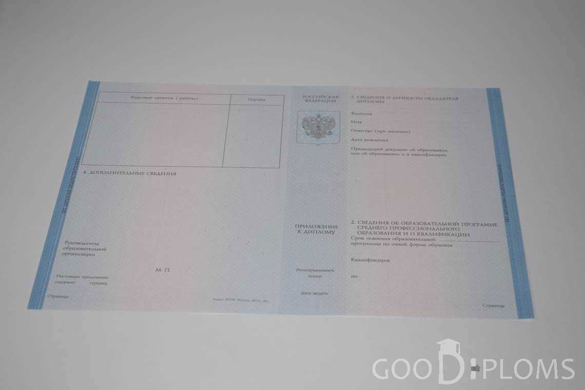 Приложение к Диплому Техникума период c 2014 по 2025 год - Павлодар