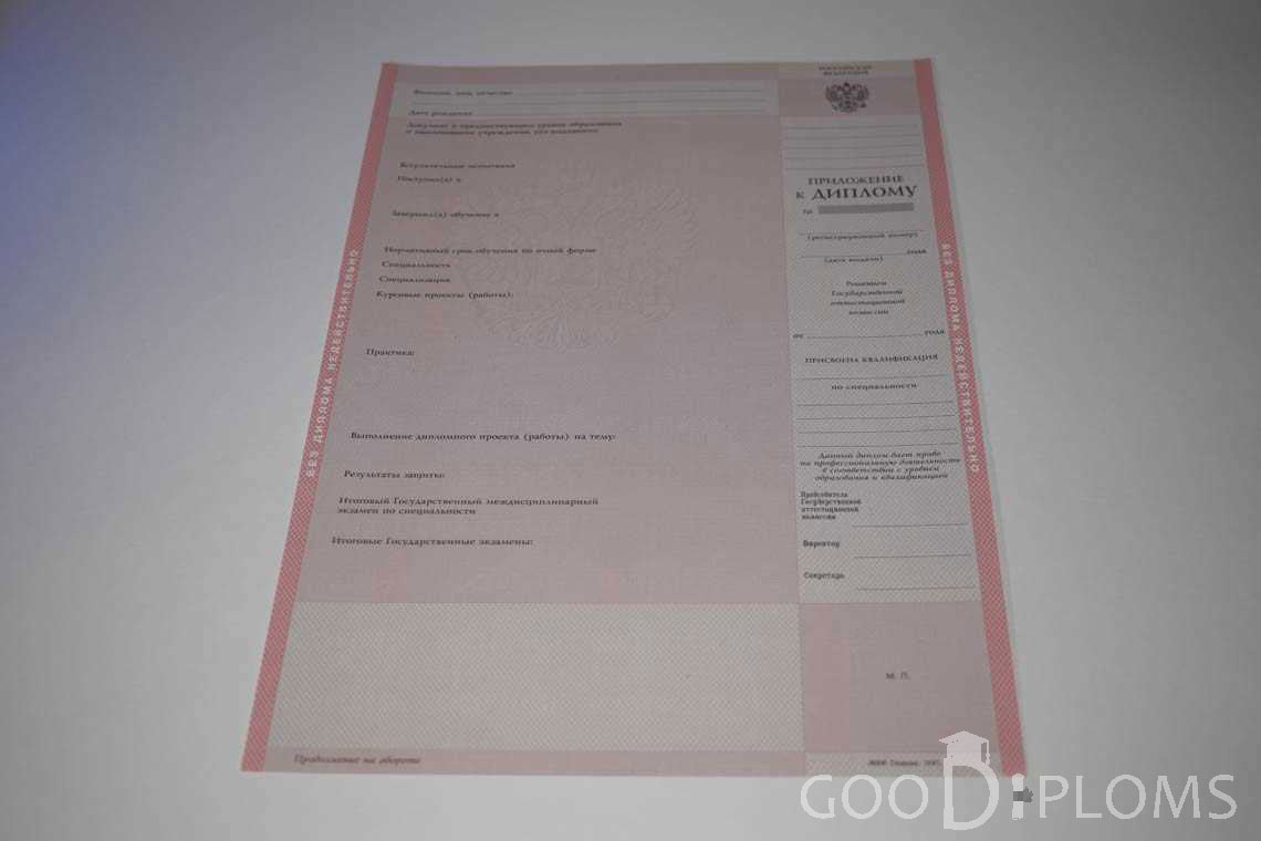 Приложение к Диплому Техникума с Отличием в период c 1997 по 2002 год - Павлодар
