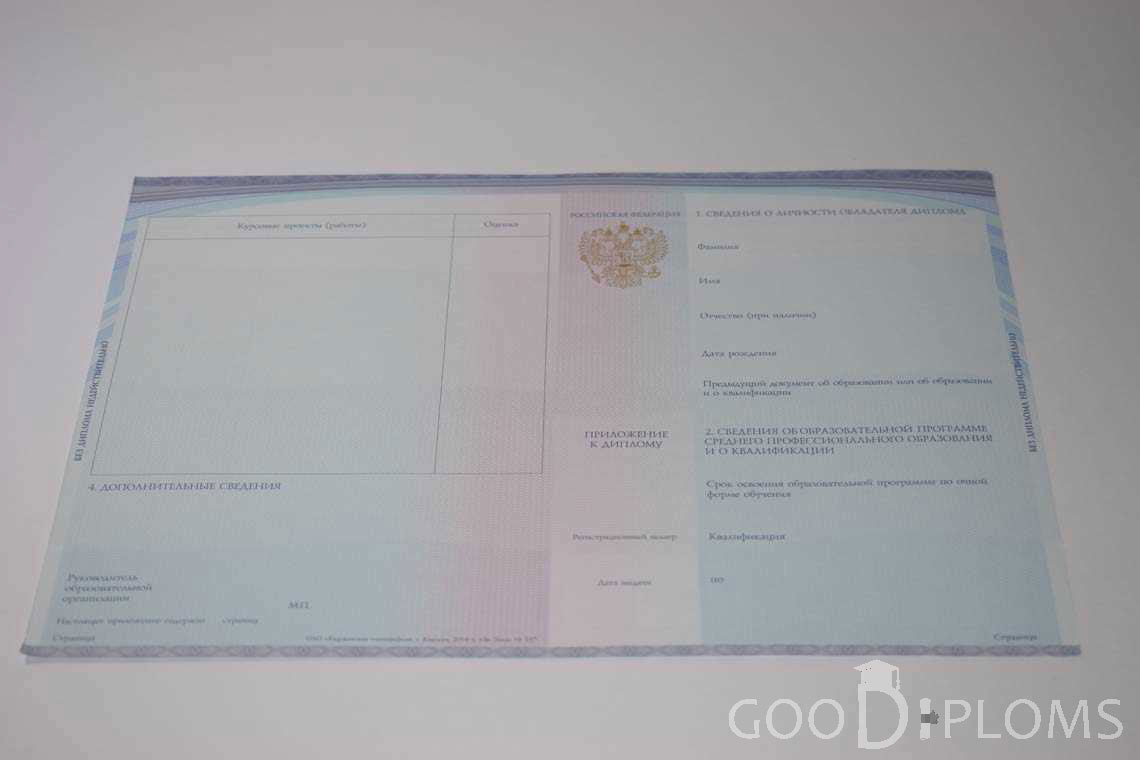 Приложение к Диплому Техникума с Отличием в период c 2014 по 2025 год - Павлодар